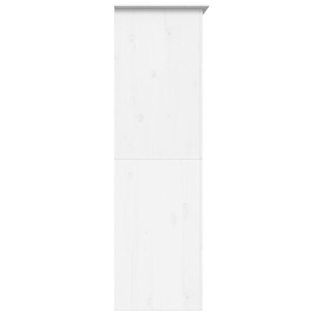 Drabužių spinta BODO, balta, 99x53,5x173 cm, pušies masyvas