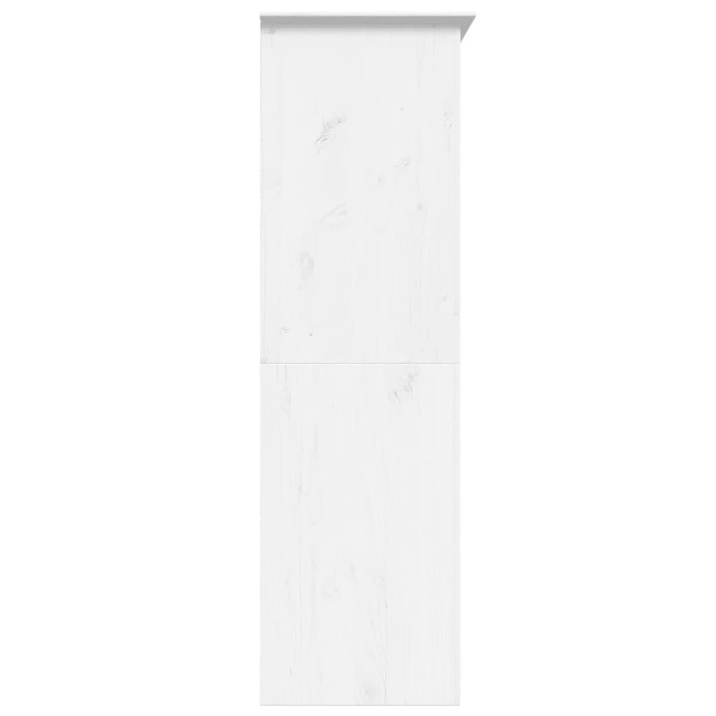 Drabužių spinta BODO, balta, 146x53,5x173 cm, pušies masyvas