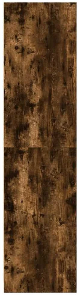 Drabužių spinta, dūminio ąžuolo, 30x50x200cm, apdirbta mediena