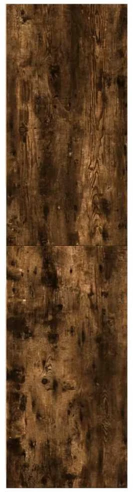 Drabužių spinta, dūminio ąžuolo, 80x50x200cm, apdirbta mediena