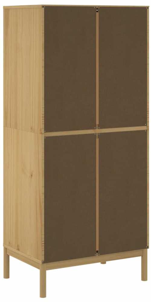 Drabužių spinta FLORO, vaško ruda, 77x53x171cm, pušies masyvas