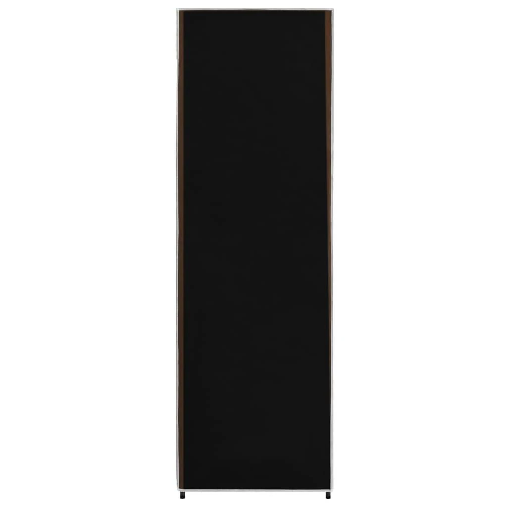 Drabužių spinta, juoda, 87x49x159cm, audinys