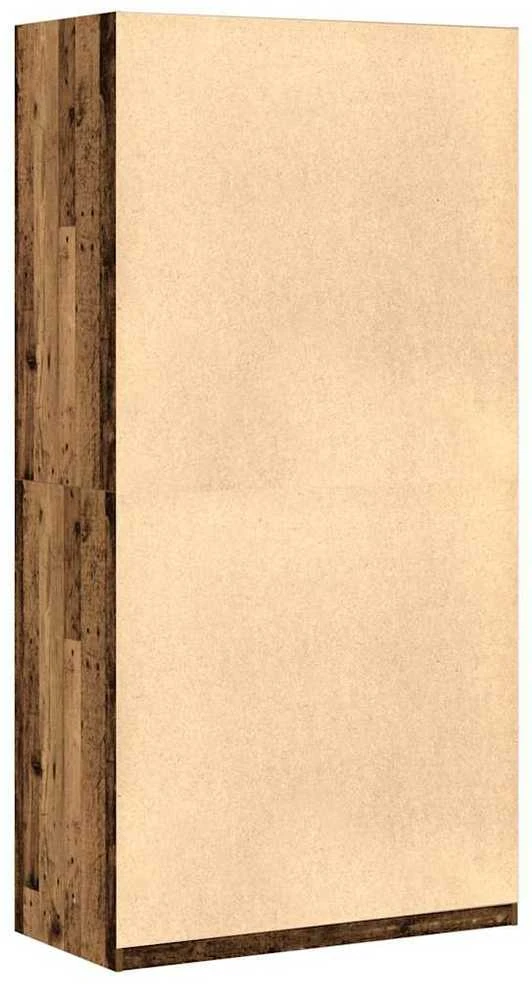 Drabužių spinta, sendintos medienos, 100x50x200cm, MDP