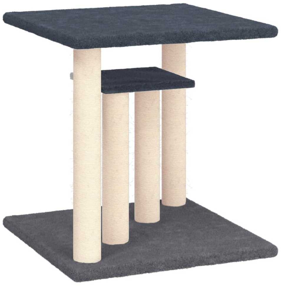 Draskymo stovai katėms su platformomis, tamsiai pilki, 50cm
