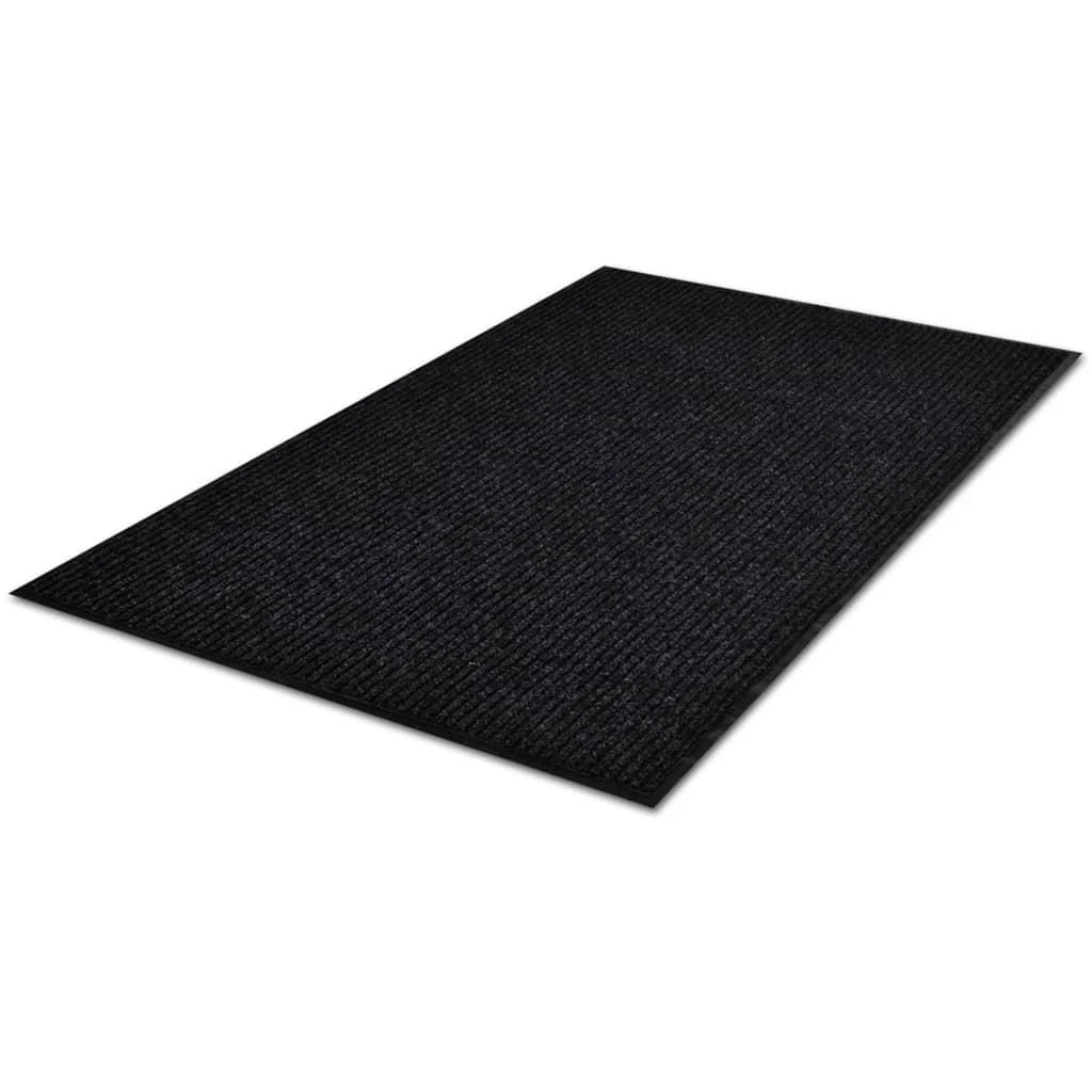 Durų kilimėlis, juodos spalvos, 117x220cm, PVC
