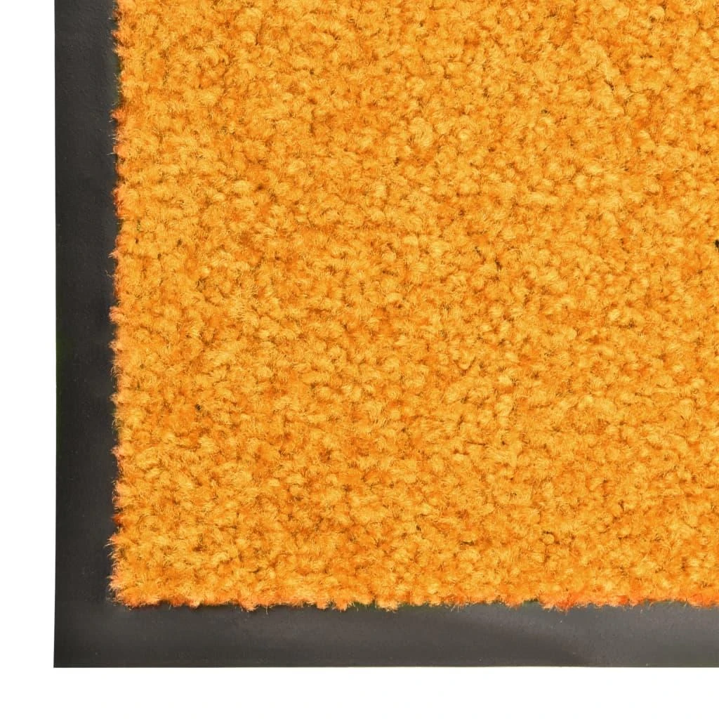 Durų kilimėlis, oranžinės spalvos, 60x90cm, plaunamas
