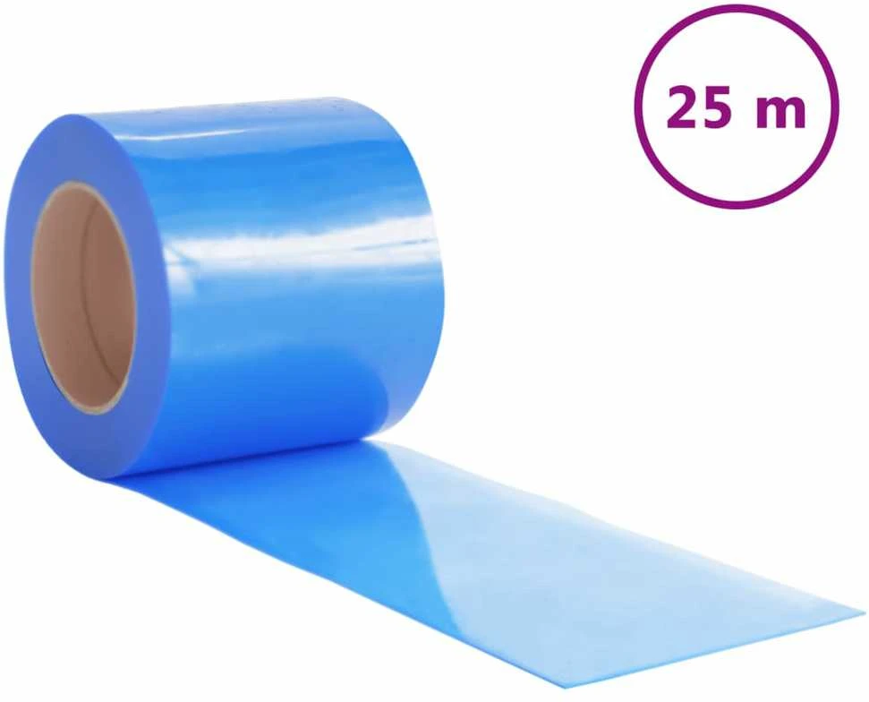 Durų užuolaida, mėlyna, 200mmx1,6mm, 25m, PVC