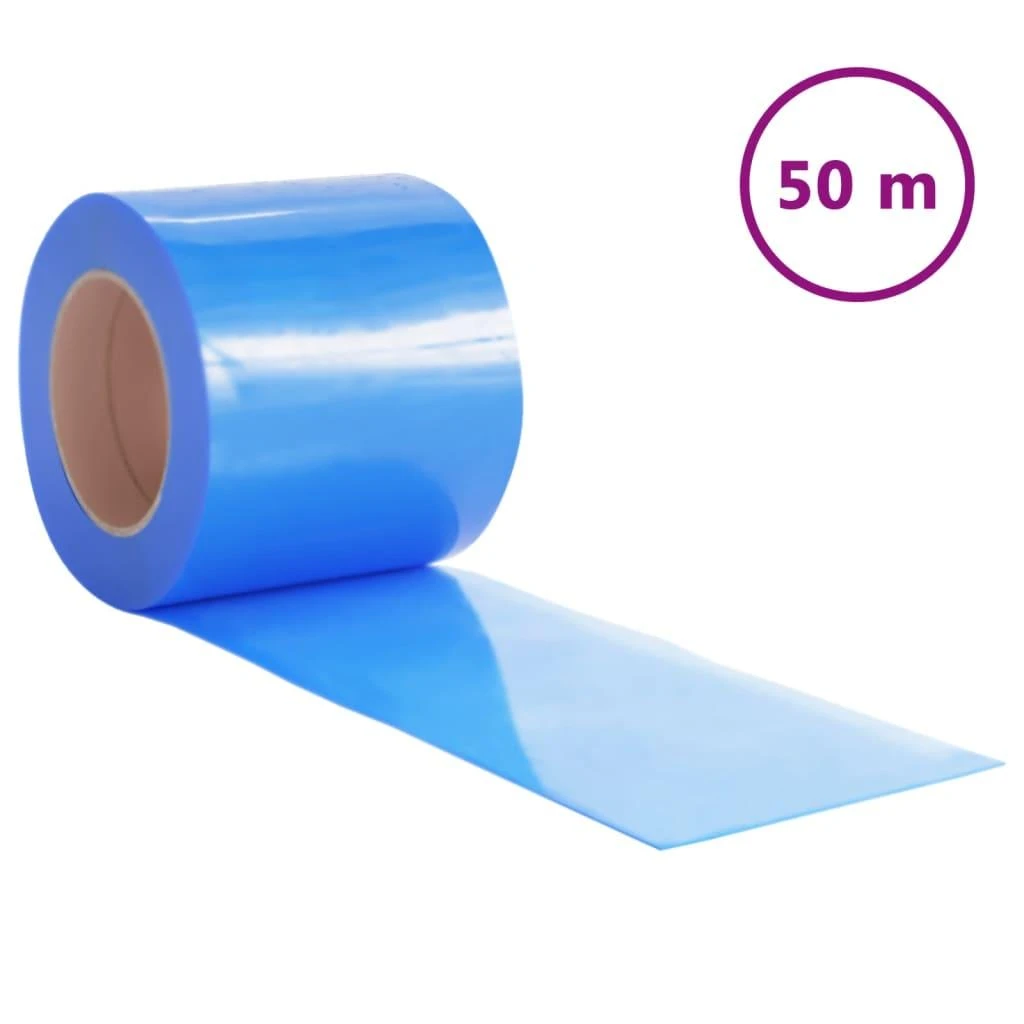 Durų užuolaida, mėlyna, 200mmx1,6mm, 50m, PVC