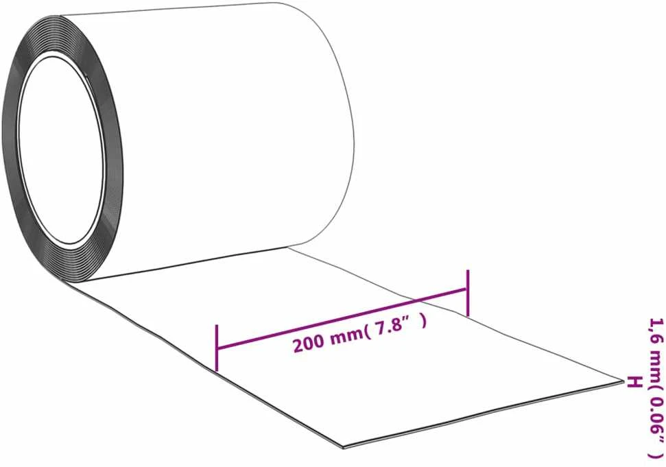 Durų užuolaida, skaidri, 200mmx1,6mm, 10m, PVC