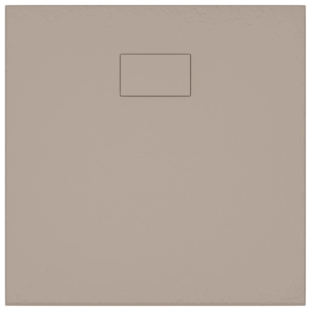 Dušo padėklas, rudos spalvos, 90x90cm, lieto lakšto junginys