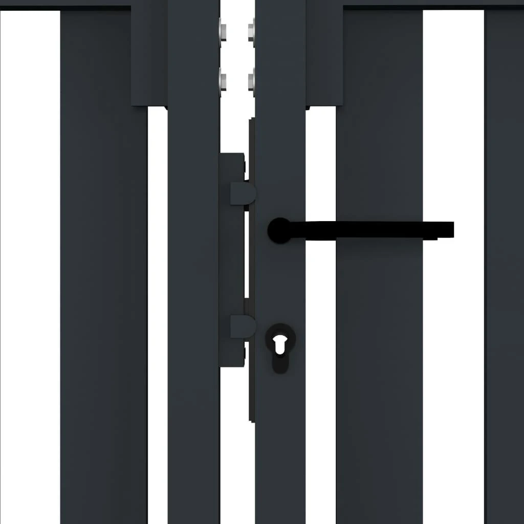 Dvigubi vartai, antracito spalvos, 306x175cm, plienas