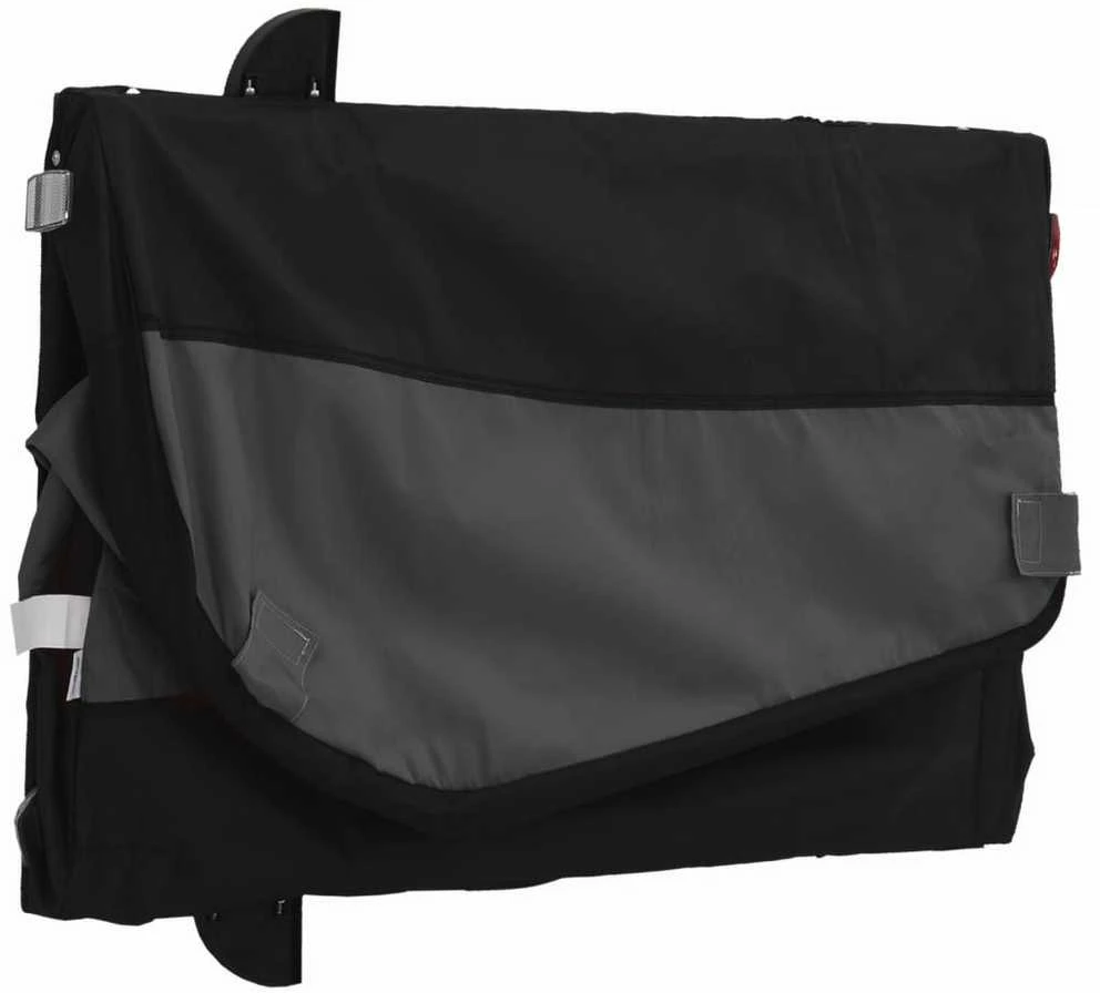 Dviračio priekaba, juodos spalvos, 45kg, geležis
