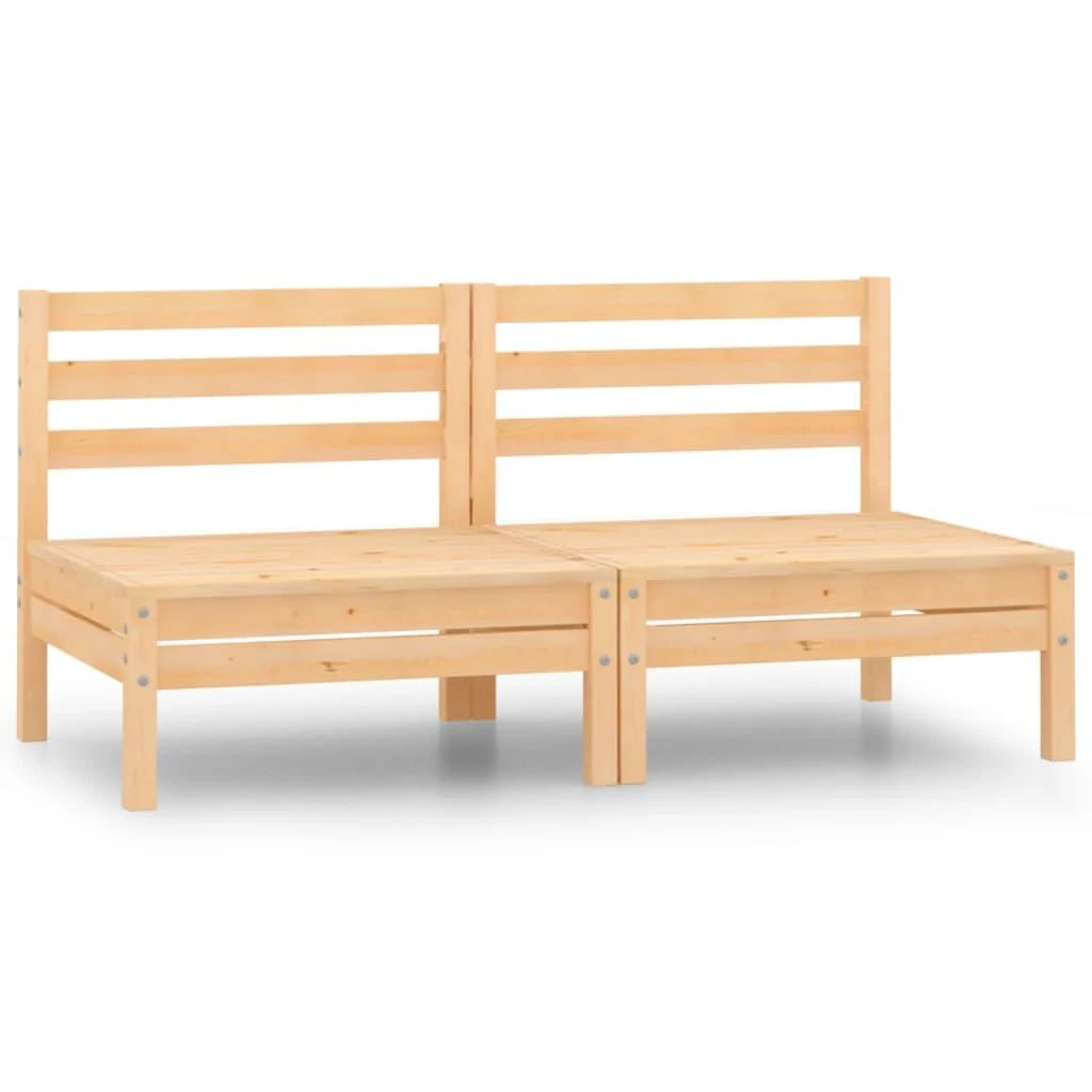 Dvivietė sodo sofa, pušies medienos masyvas (806587)