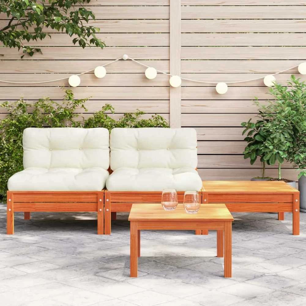 Dvivietė sodo sofa su pagalvėlėmis ir pakoja