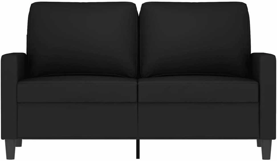 Dvivietė sofa, juodos spalvos, 120cm, aksomas