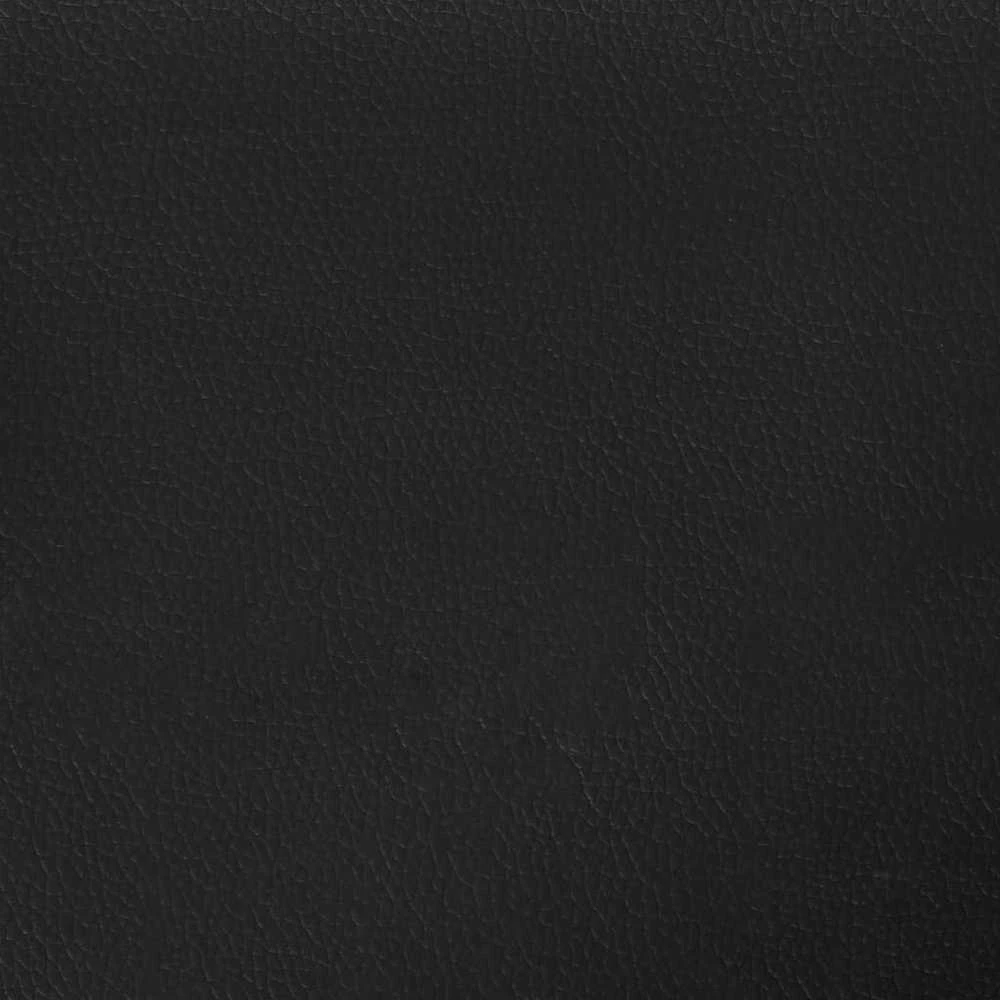 Dvivietė sofa, juodos spalvos, 140cm, dirbtinė oda