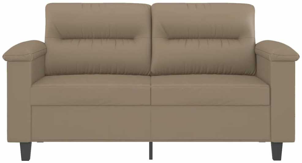 Dvivietė sofa, kapučino spalvos, 120cm, dirbtinė oda