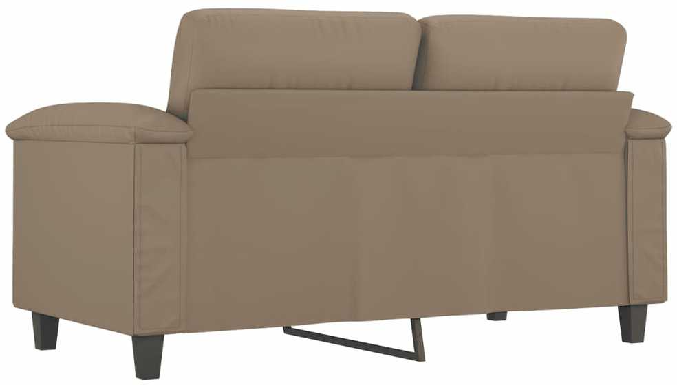 Dvivietė sofa, kapučino spalvos, 120cm, dirbtinė oda