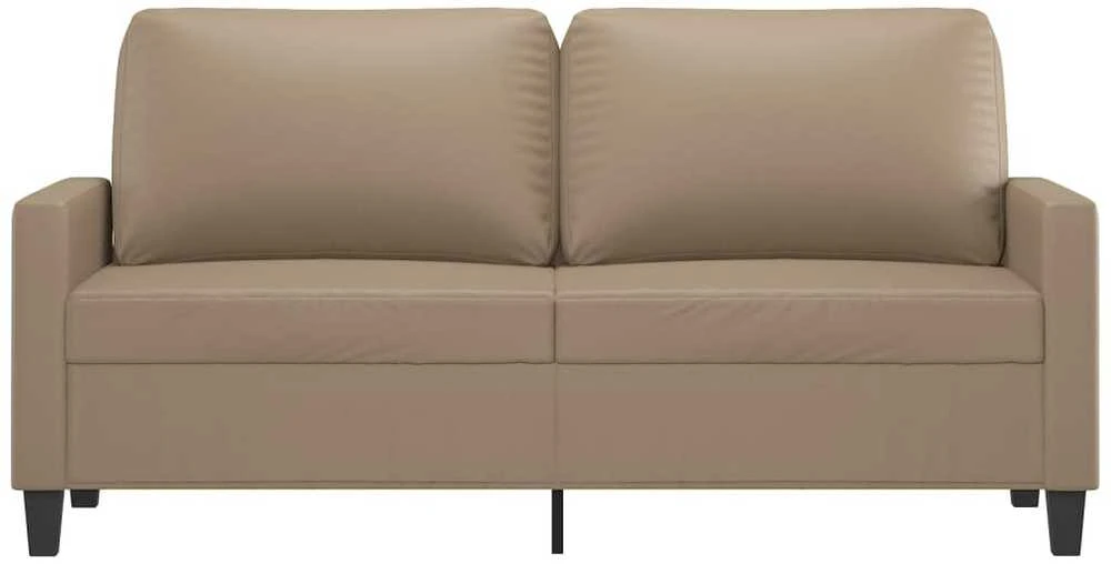 Dvivietė sofa, kapučino spalvos, 140cm, dirbtinė oda