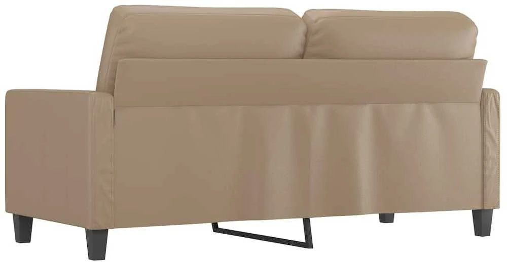 Dvivietė sofa, kapučino spalvos, 140cm, dirbtinė oda