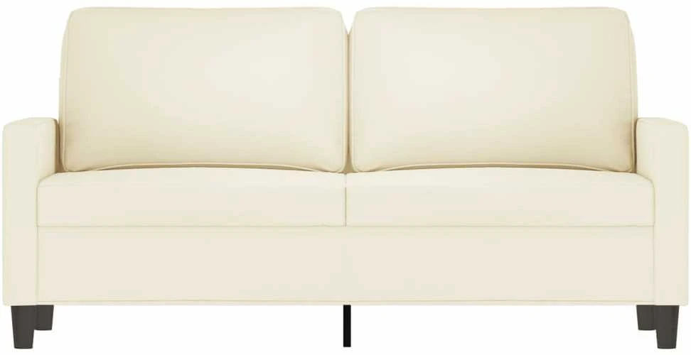 Dvivietė sofa, kreminės spalvos, 140cm, aksomas