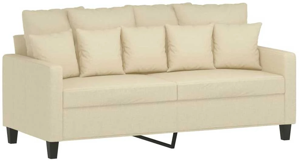 Dvivietė sofa, kreminės spalvos, 140cm, audinys
