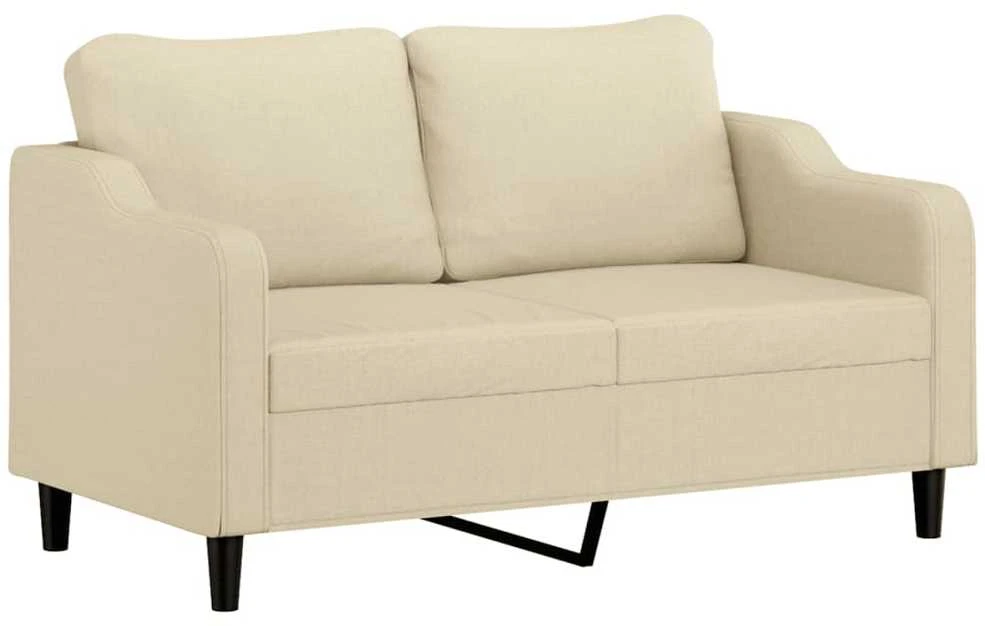 Dvivietė sofa, kreminės spalvos, 140cm, audinys