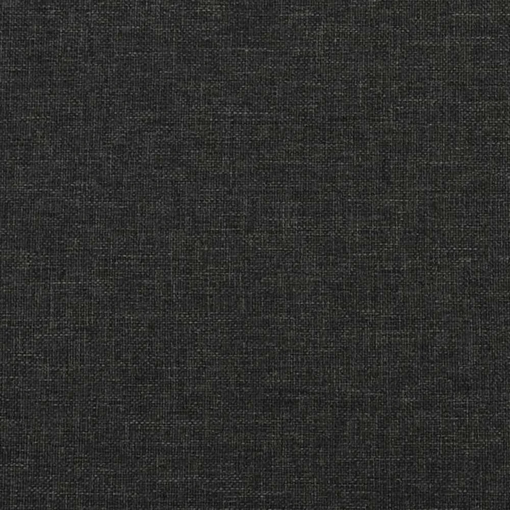 Dvivietė sofa-lova, juodos spalvos, audinys