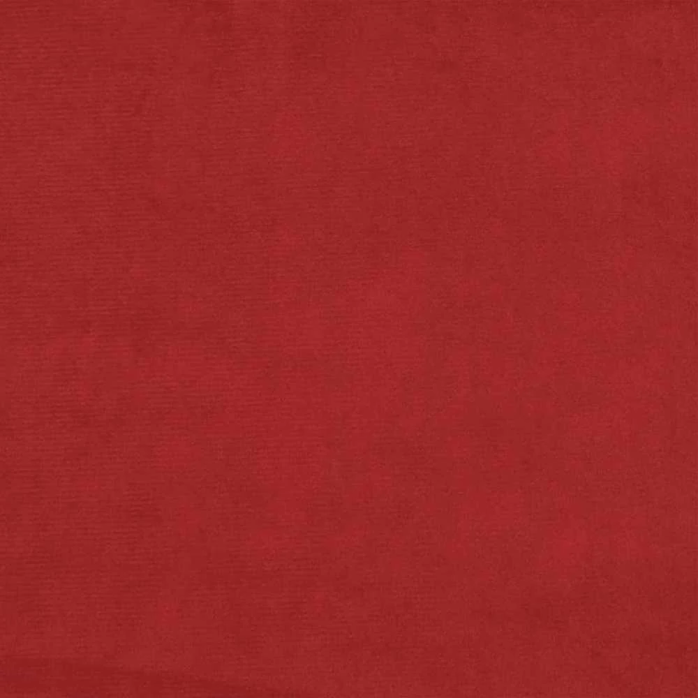 Dvivietė sofa-lova, raudonojo vyno spalvos, aksomas