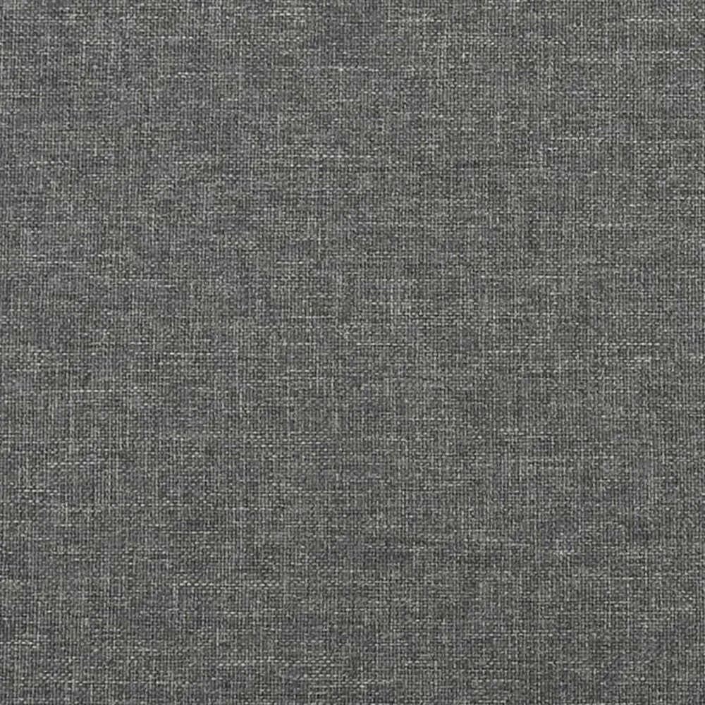 Dvivietė sofa-lova su dvejomis pagalvėmis, pilka, audinys