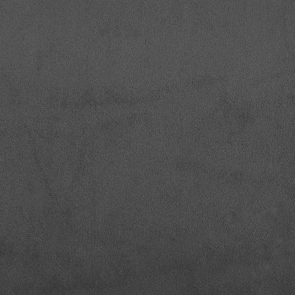 Dvivietė sofa-lova su dvejomis pagalvėmis, pilka, aksomas