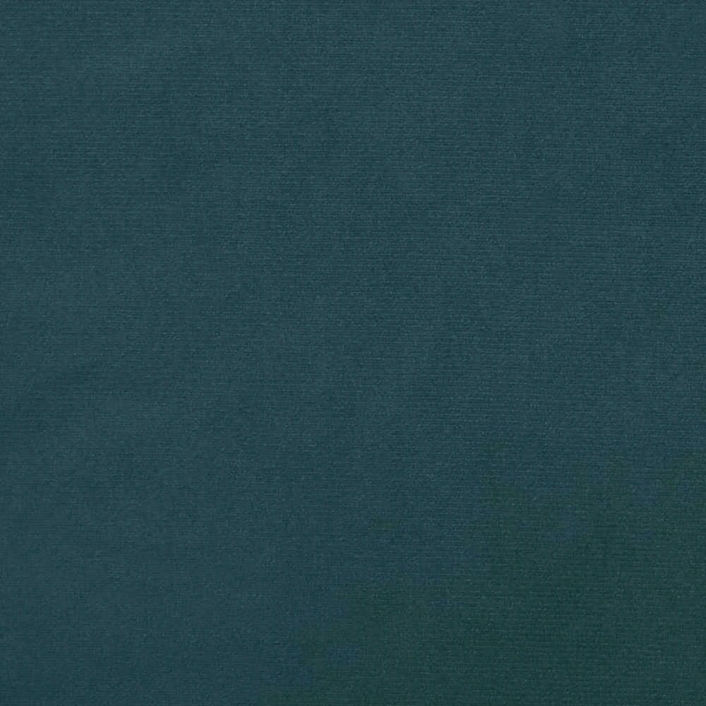 Dvivietė sofa-lova su dvejomis pagalvėmis, mėlyna, aksomas