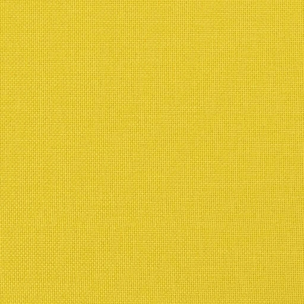 Dvivietė sofa-lova, šviesiai geltonos spalvos, audinys