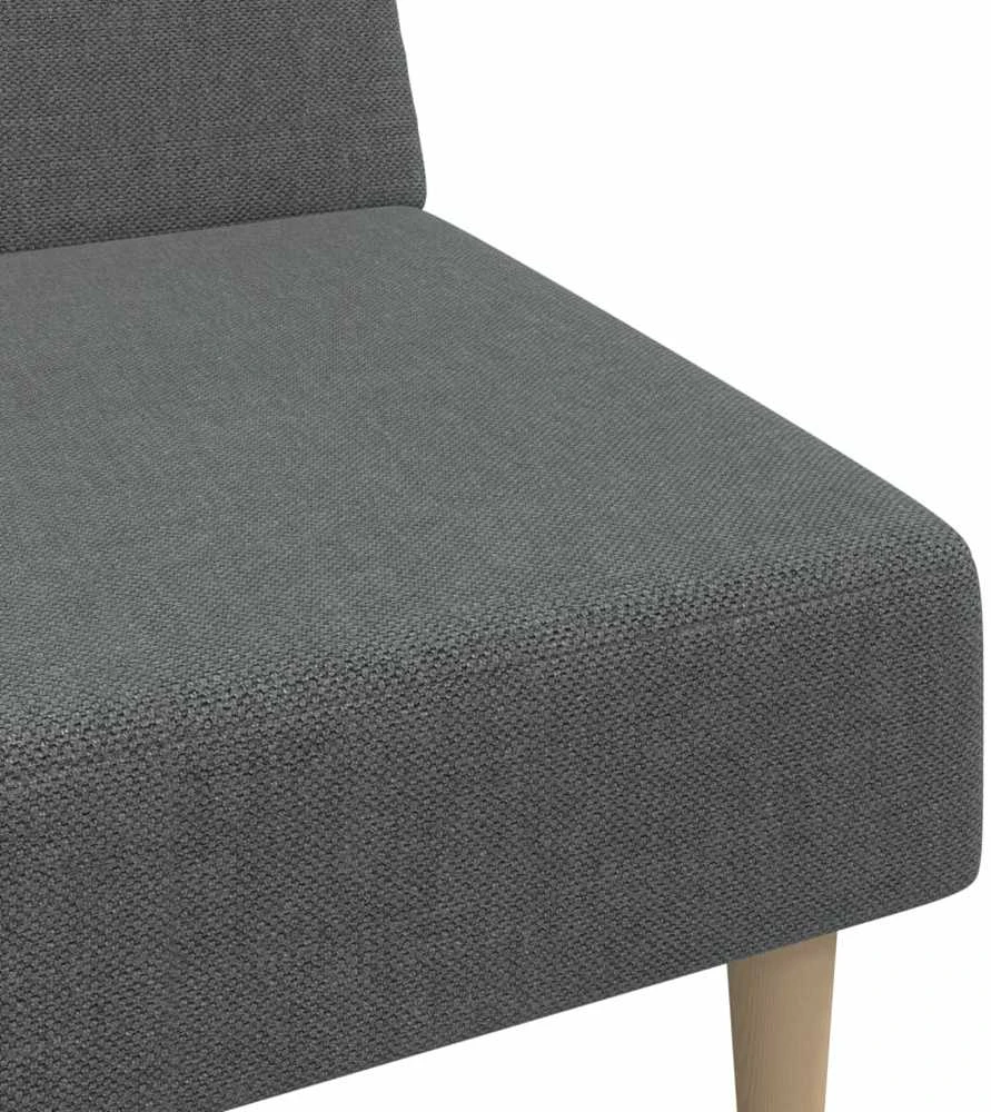 Dvivietė sofa-lova, šviesiai pilkos spalvos, audinys