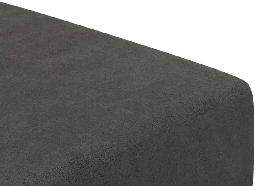 Dvivietė sofa-lova, tamsiai pilkos spalvos, aksomas
