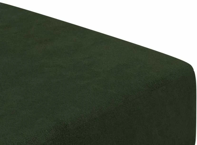 Dvivietė sofa-lova, tamsiai žalios spalvos, aksomas