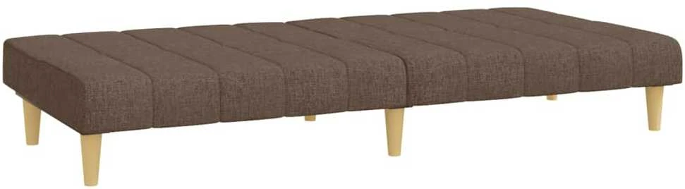 Dvivietė sofa-lova, taupe spalvos, audinys