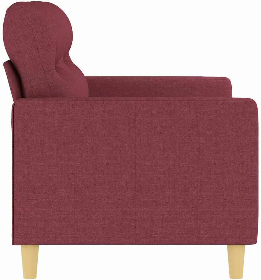 Dvivietė sofa, raudonojo vyno spalvos, 120cm, audinys
