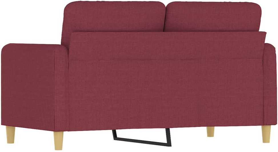 Dvivietė sofa, raudonojo vyno spalvos, 120cm, audinys
