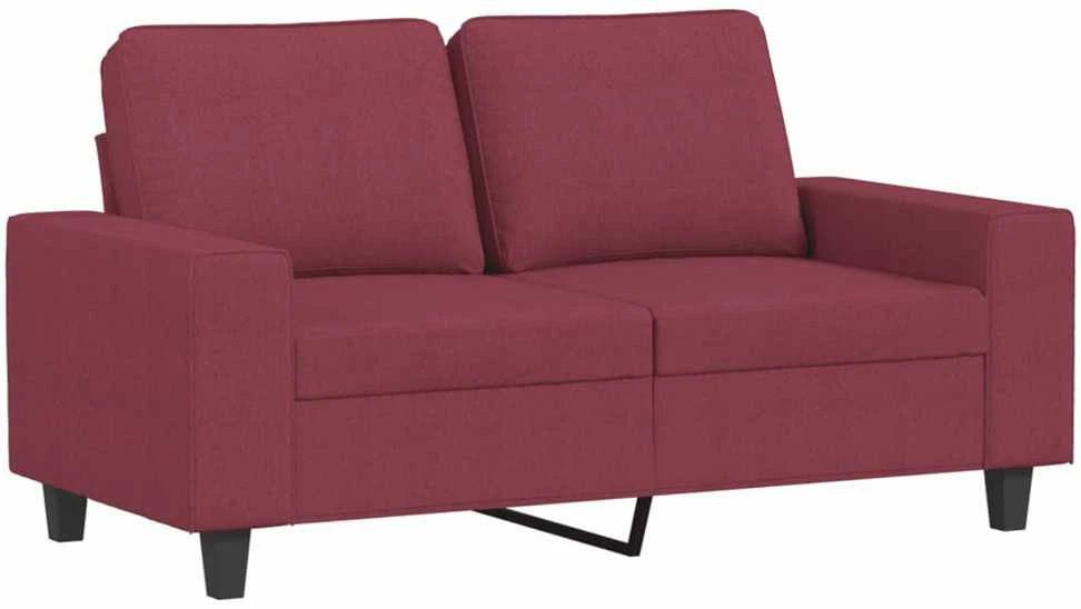 Dvivietė sofa, raudonojo vyno spalvos, 120cm, audinys