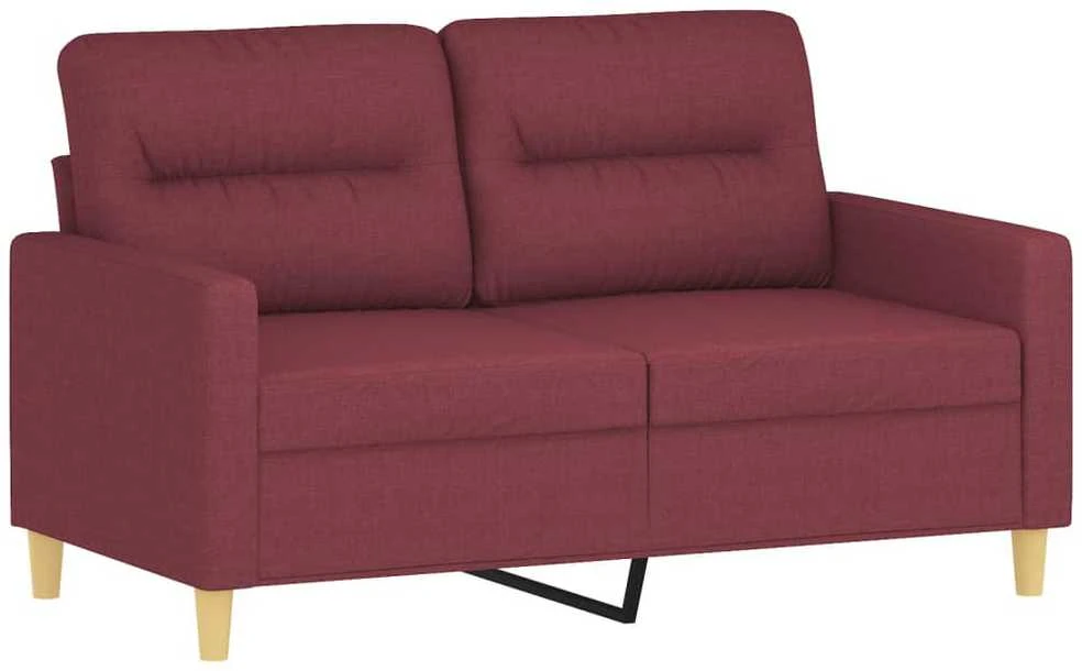 Dvivietė sofa, raudonojo vyno spalvos, 120cm, audinys