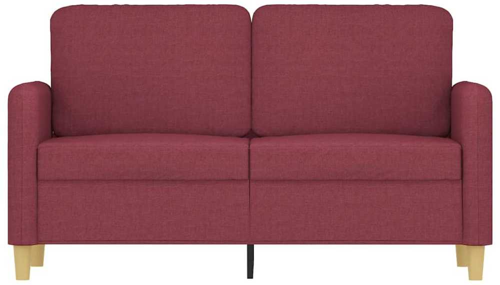 Dvivietė sofa, raudonojo vyno spalvos, 120cm, audinys