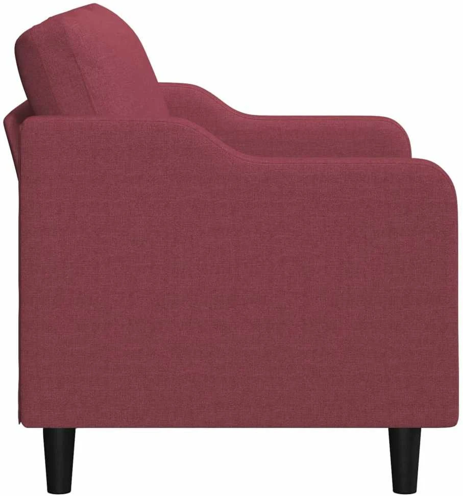 Dvivietė sofa, raudonojo vyno spalvos, 120cm, audinys