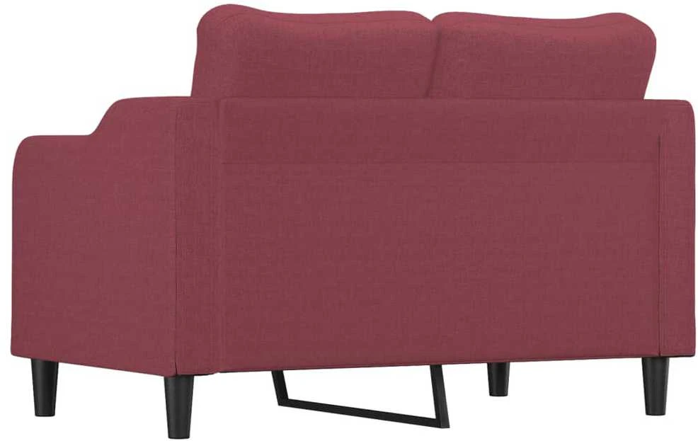 Dvivietė sofa, raudonojo vyno spalvos, 120cm, audinys