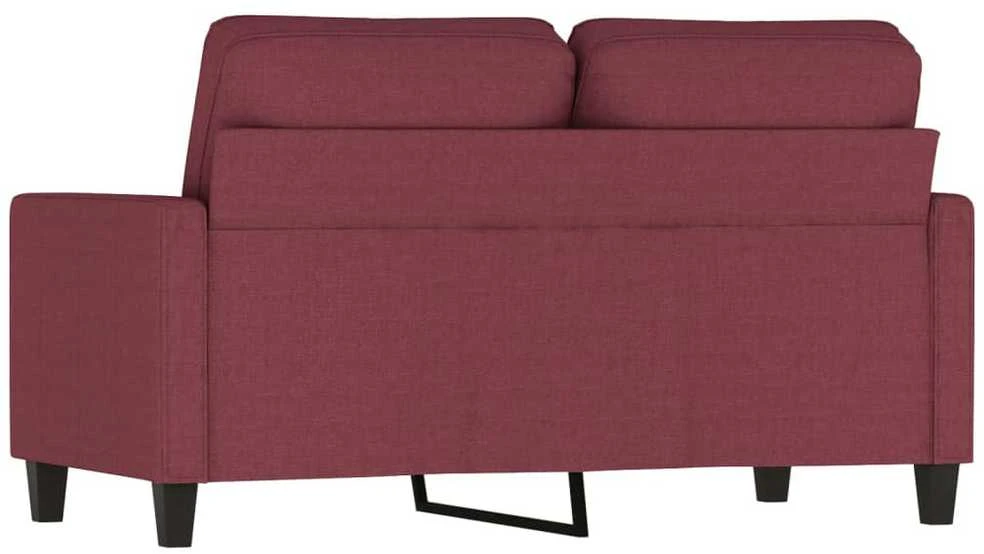 Dvivietė sofa, raudonojo vyno spalvos, 120cm, audinys