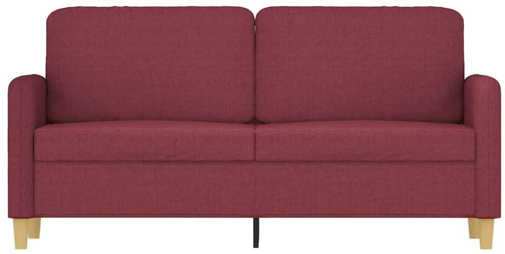 Dvivietė sofa, raudonojo vyno spalvos, 140cm, audinys