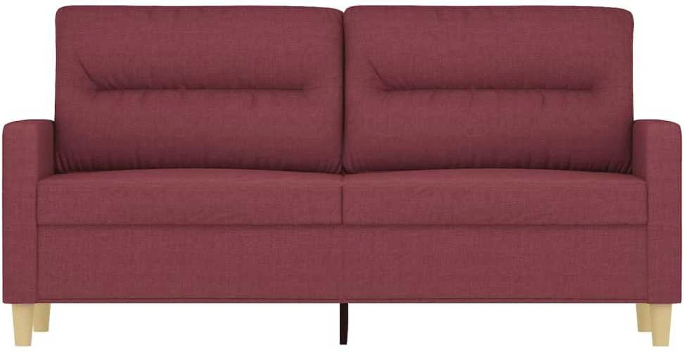 Dvivietė sofa, raudonojo vyno spalvos, 140cm, audinys