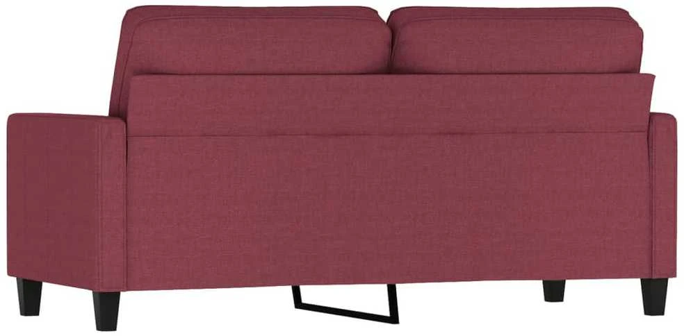 Dvivietė sofa, raudonojo vyno spalvos, 140cm, audinys