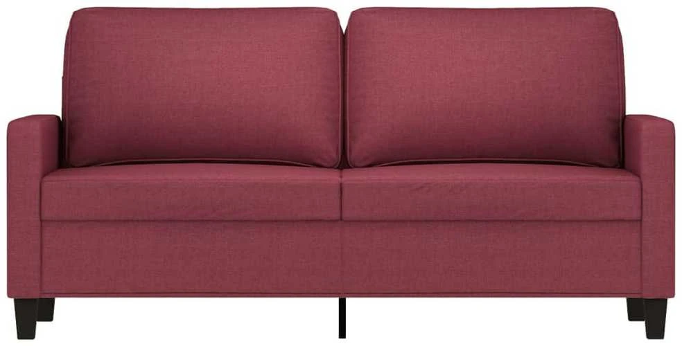Dvivietė sofa, raudonojo vyno spalvos, 140cm, audinys