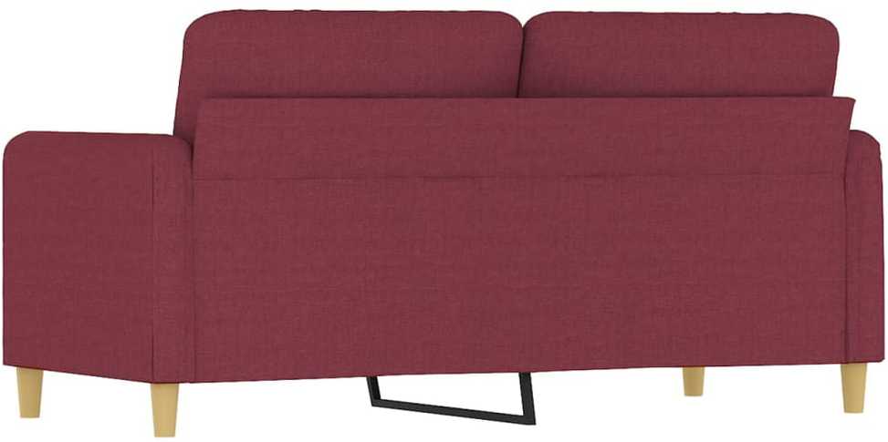 Dvivietė sofa, raudonojo vyno spalvos, 140cm, audinys
